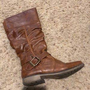 Brown Below the Knee Boots